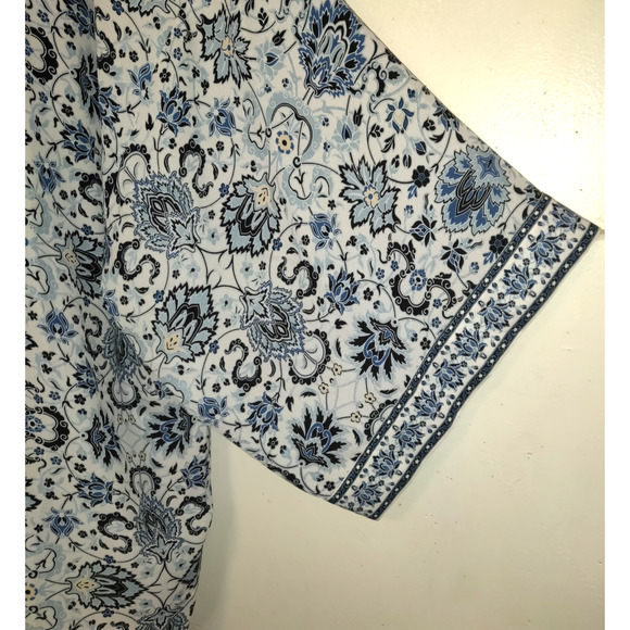 Max Studio Open Front Kimono Womens 2X Top Flowy Cottage Resort Wear Romantic - Picture 5 of 16